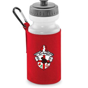Trinkflasche mit Polyesterhalter