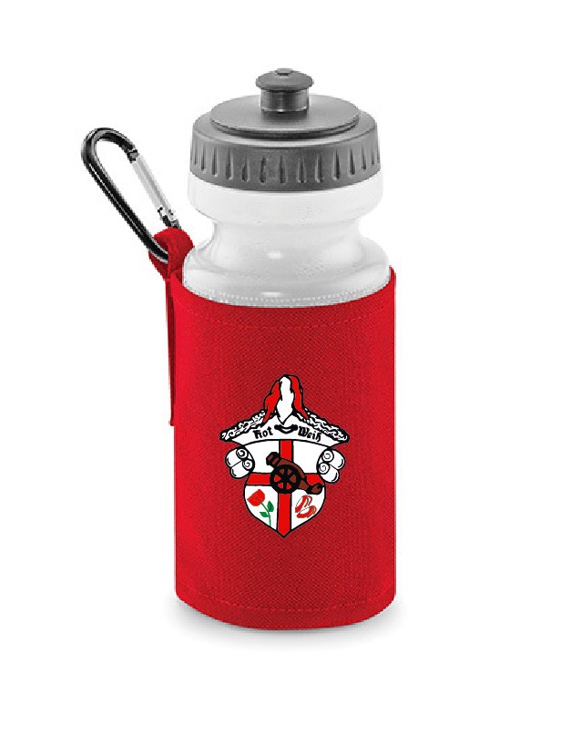 Trinkflasche mit Polyesterhalter